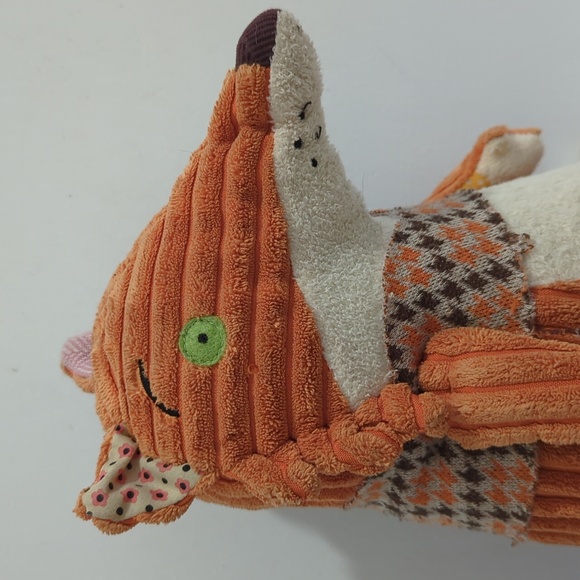 3/$20 - "Kitschos the Fox" Orange Tactile Sensory Plush Toy - Picture 4 of 5